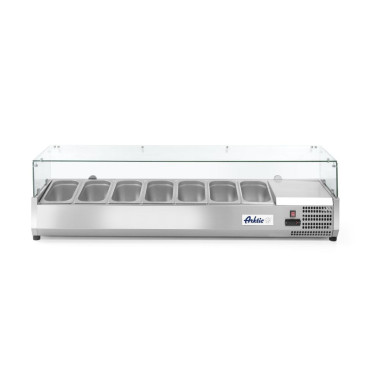 Vitrine refrigeree GN 1/3 - 7x GN 1/3 - 230V/180W - 1605x420xH460 mm (Arktic)  au meilleur prix sur Restock CHR