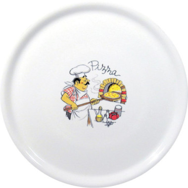 Assiette a pizza Tradition - Blanc - O310 mm (HENDI)  au meilleur prix sur Restock CHR