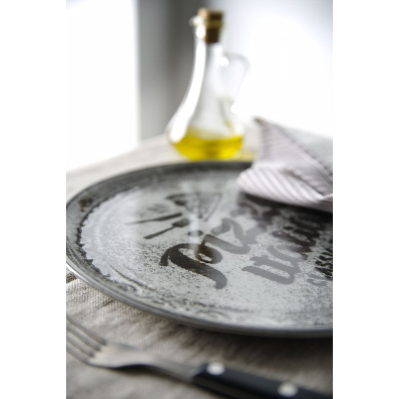 Assiette a pizza Recipe Collection Noir - Noir - O310 mm (HENDI)  au meilleur prix sur Restock CHR
