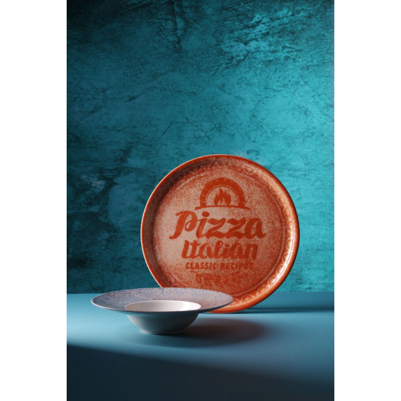 Assiette a pizza Recipe Collection Terracotta - Rouge - O330 mm (HENDI)  au meilleur prix sur Restock CHR