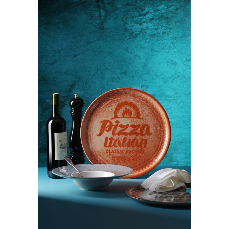 Assiette a pizza Recipe Collection Terracotta - Rouge - O330 mm (HENDI)  au meilleur prix sur Restock CHR