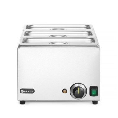 Set Bain-marie Ranger  3 x bac GN 1/3 avec couvercle - GN 1/1 - 230V/1000W - 590x332xH242 mm (HENDI)  au meilleur prix sur Resto