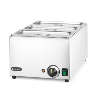 Set Bain-marie Ranger  3 x bac GN 1/3 avec couvercle - GN 1/1 - 230V/1000W - 590x332xH242 mm (HENDI)  au meilleur prix sur Resto