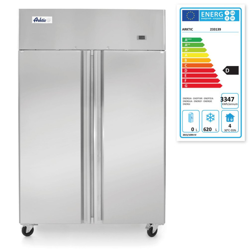 Congelateur avec 2 portes 900 L - Profi Line - 230V/750W - 1200x740xH1950 mm (Arktic)  au meilleur prix sur Restock CHR