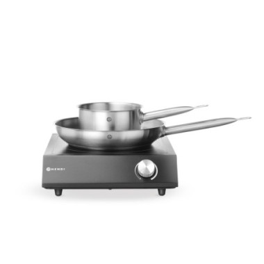 Set : Plaque de cuisson a induction 3500W  casserole  poele - Noir - 220-240V/3500W - 320x395xH95 mm (HENDI)  au meilleur prix s