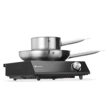 Set : Plaque de cuisson a induction 3500W  casserole  poele - Noir - 220-240V/3500W - 320x395xH95 mm (HENDI)  au meilleur prix s