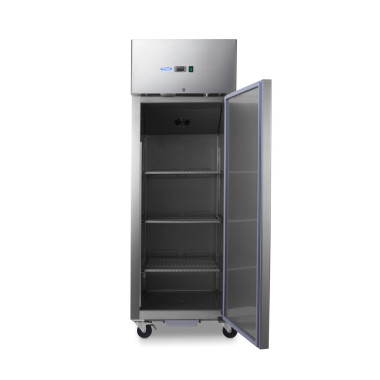 Réfrigérateur 600L GN 2/1 sur roulettes 3 étagères réglables acier inoxydable contrôle numérique - Maxima  au meilleur prix sur 