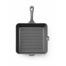Poele a griller en fonte - Noir - 250x250xH50 mm - Carre (HENDI)  au meilleur prix sur Restock CHR