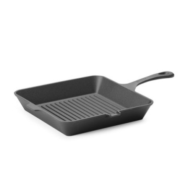Poele a griller en fonte - Noir - 250x250xH50 mm - Carre (HENDI)  au meilleur prix sur Restock CHR