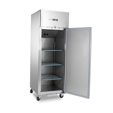 Réfrigérateur 600L GN 2/1 sur roulettes 3 étagères réglables acier inoxydable contrôle numérique - Maxima  au meilleur prix sur 