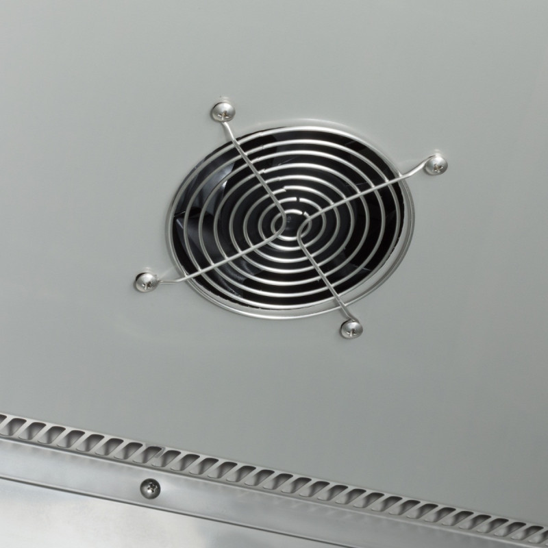 Réfrigérateur 600L GN 2/1 sur roulettes 3 étagères réglables acier inoxydable contrôle numérique - Maxima  au meilleur prix sur 