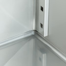 Réfrigérateur 600L GN 2/1 sur roulettes 3 étagères réglables acier inoxydable contrôle numérique - Maxima  au meilleur prix sur 