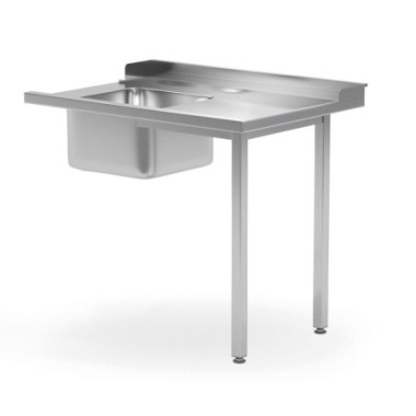 Table de chargement pour lave-vaisselle avec evier - cote gauche - 1200x700xH850 mm (HENDI)  au meilleur prix sur Restock CHR