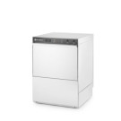 Lave-vaisselle 50x50 - controle electromecanique - avec pompe doseur produit lavage - 400V/6600W - 570x600xH830 mm (HENDI)  au m
