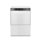 Lave-vaisselle 50x50 - controle electromecanique - avec pompe doseur produit lavage - 400V/6600W - 570x600xH830 mm (HENDI)  au m
