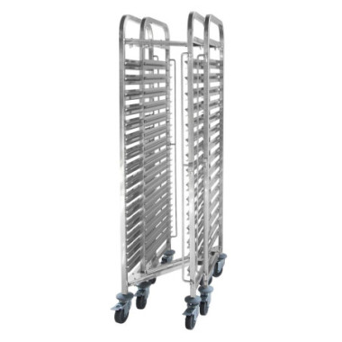 Chariot porte-plateaux emboitable- 15 x GN 1/1 - 445x610xH1710 mm (HENDI)  au meilleur prix sur Restock CHR