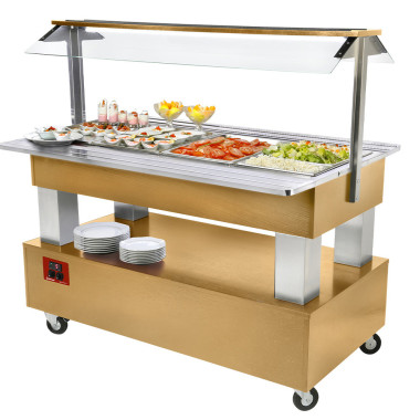 Buffet - salade bar réfrigéré - 4x GN1/1-150 - Diamond  au meilleur prix sur Restock CHR