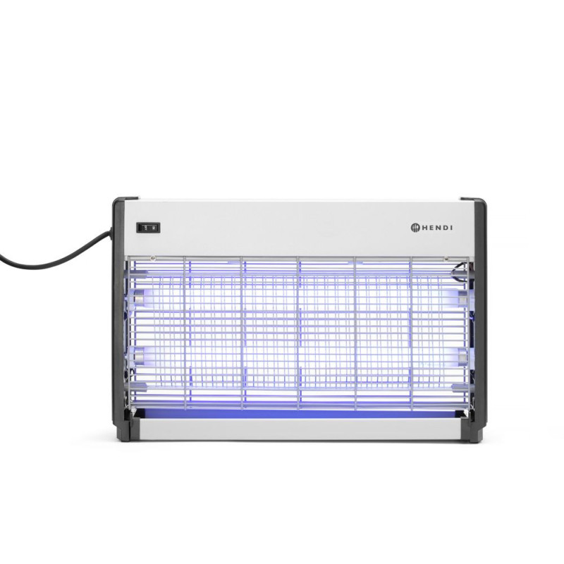 Destructeur d'insectes a haute tension - Zone de couverture: 50 m2 - 230V/26W - 379x103xH265 mm (HENDI)  au meilleur prix sur Re