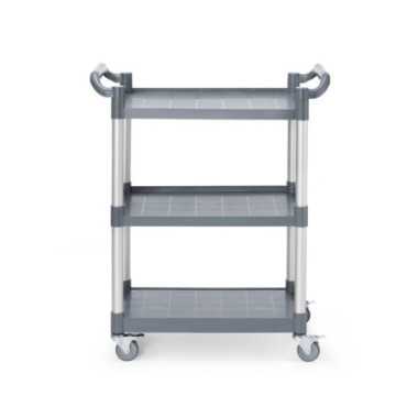 Chariot de service en polypropylene - 3 etageres - petit - AmerBox - 800x420xH945 mm  au meilleur prix sur Restock CHR
