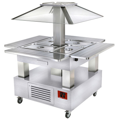 Ilot buffet - salad bar - réfrigéré - 4x GN 1/1-150 - Diamond  au meilleur prix sur Restock CHR