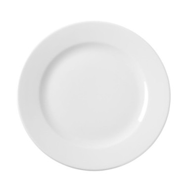 Assiette plate - Blanc - O240 mm (HENDI)  au meilleur prix sur Restock CHR