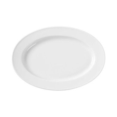 Plat ovale - Blanc - 340x240 mm (HENDI)  au meilleur prix sur Restock CHR