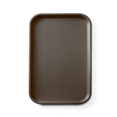Plateau fastfood en polypropylene GN 1/1 - AmerBox - GN 1/1 - Brun - 530x325xH20 mm  au meilleur prix sur Restock CHR
