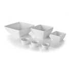 Saladier carre - Blanc - 130x130xH65 mm (HENDI)  au meilleur prix sur Restock CHR