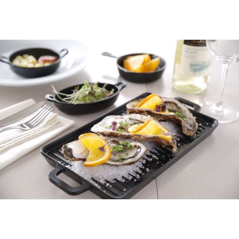 Little Chef mini plaque a griller - Noir - 320x162xH20 mm (HENDI)  au meilleur prix sur Restock CHR