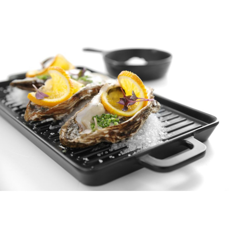 Little Chef mini plaque a griller - Noir - 320x162xH20 mm (HENDI)  au meilleur prix sur Restock CHR
