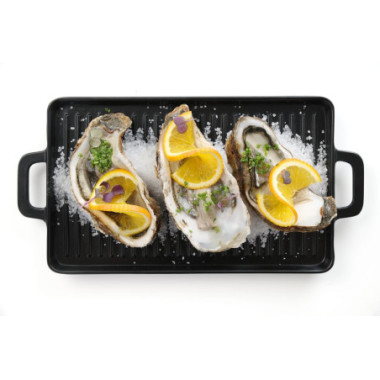 Little Chef mini plaque a griller - Noir - 320x162xH20 mm (HENDI)  au meilleur prix sur Restock CHR