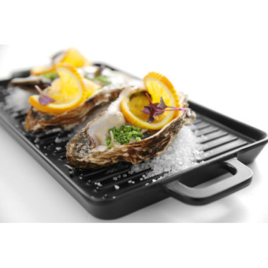 Little Chef mini plaque a griller - Noir - 320x162xH20 mm (HENDI)  au meilleur prix sur Restock CHR